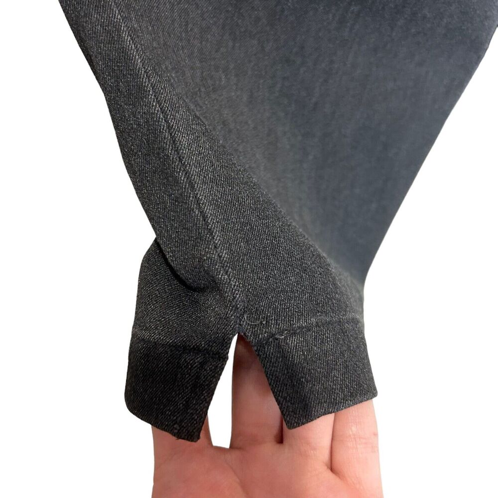 Talbots Petites Stretch Straight Leg High Rise Pants Dark Gray Women 10 - Picture 6 of 8